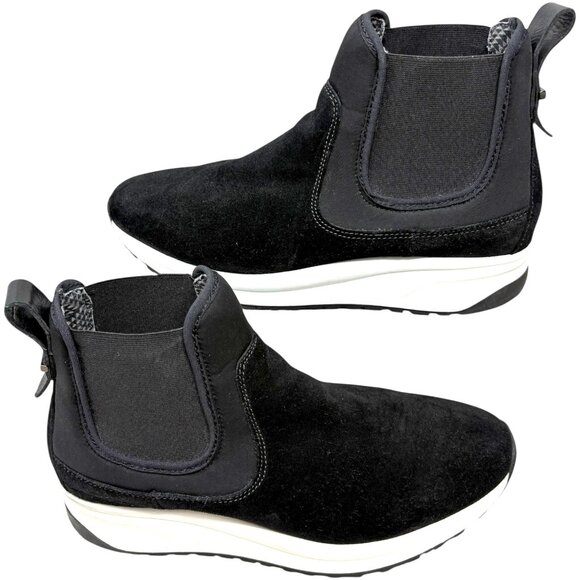 Aquatalia Becky Suede Chelsea Style Platform Sneakers - Picture 8 of 12